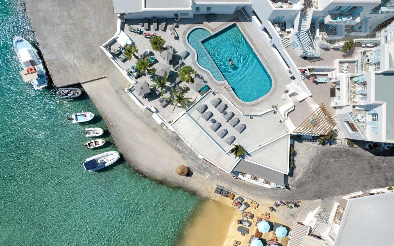 Petinos Beach Hotel Platys Gialos  Exteriör bild