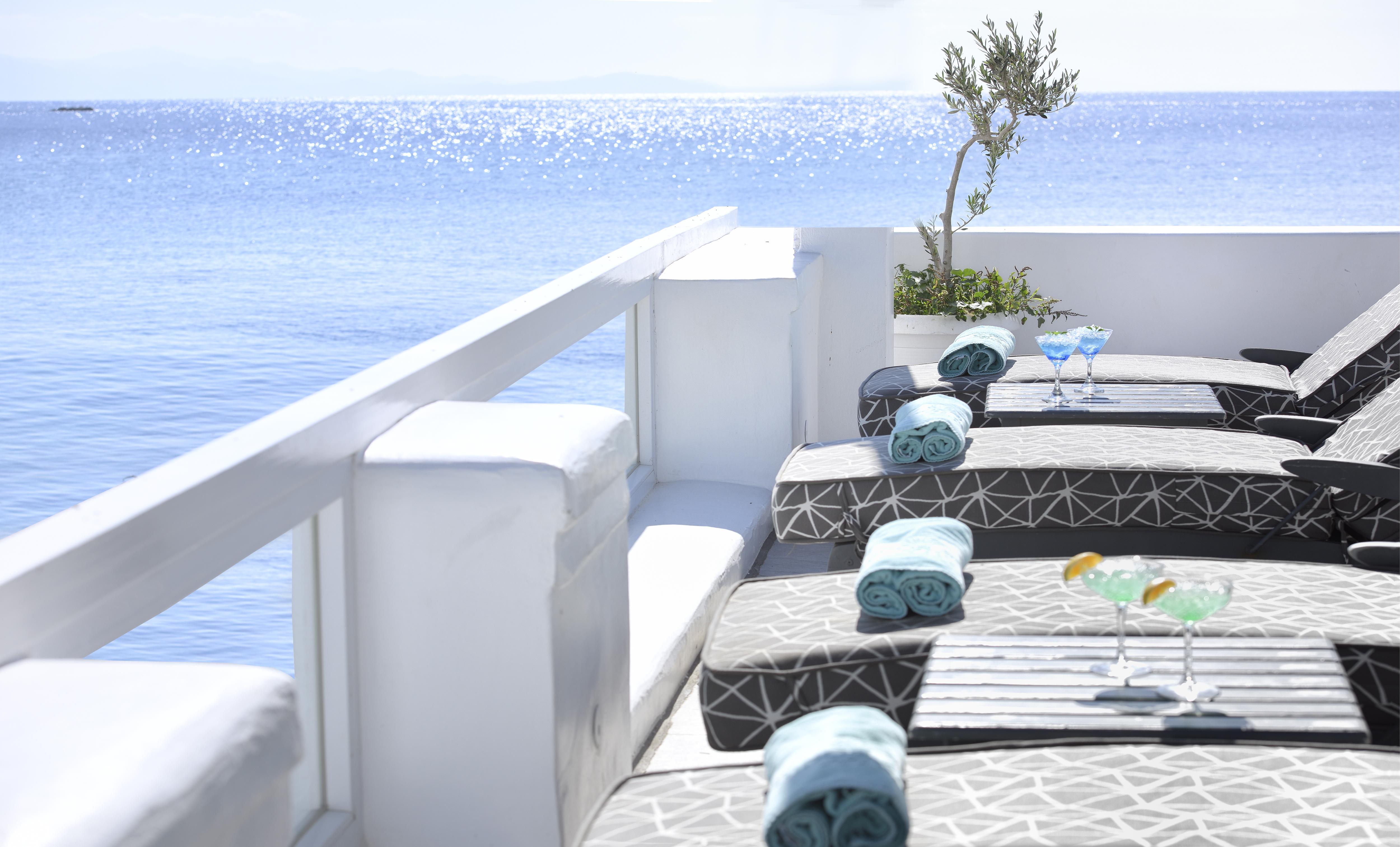 Petinos Beach Hotel Platys Gialos  Exteriör bild