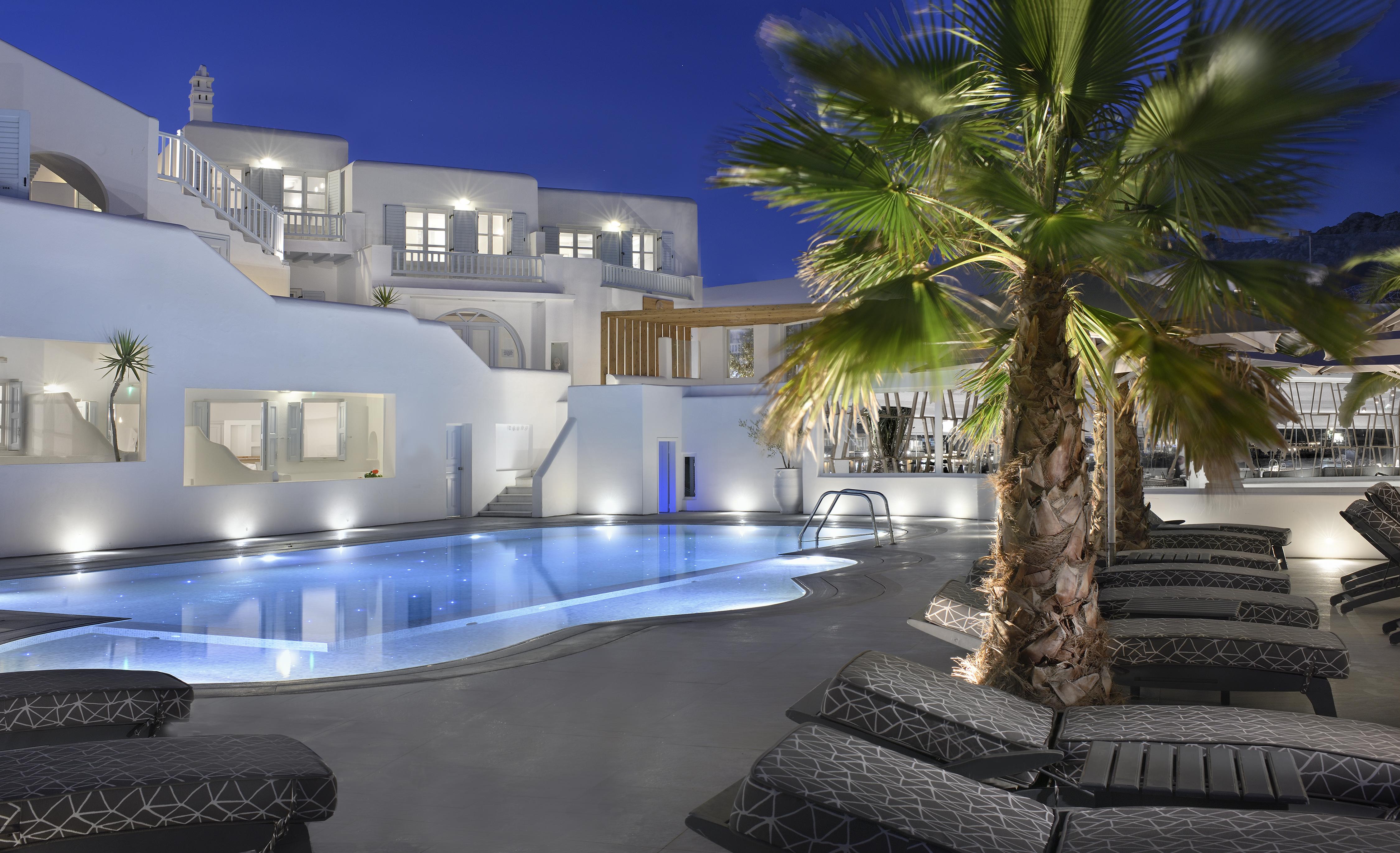 Petinos Beach Hotel Platys Gialos  Exteriör bild