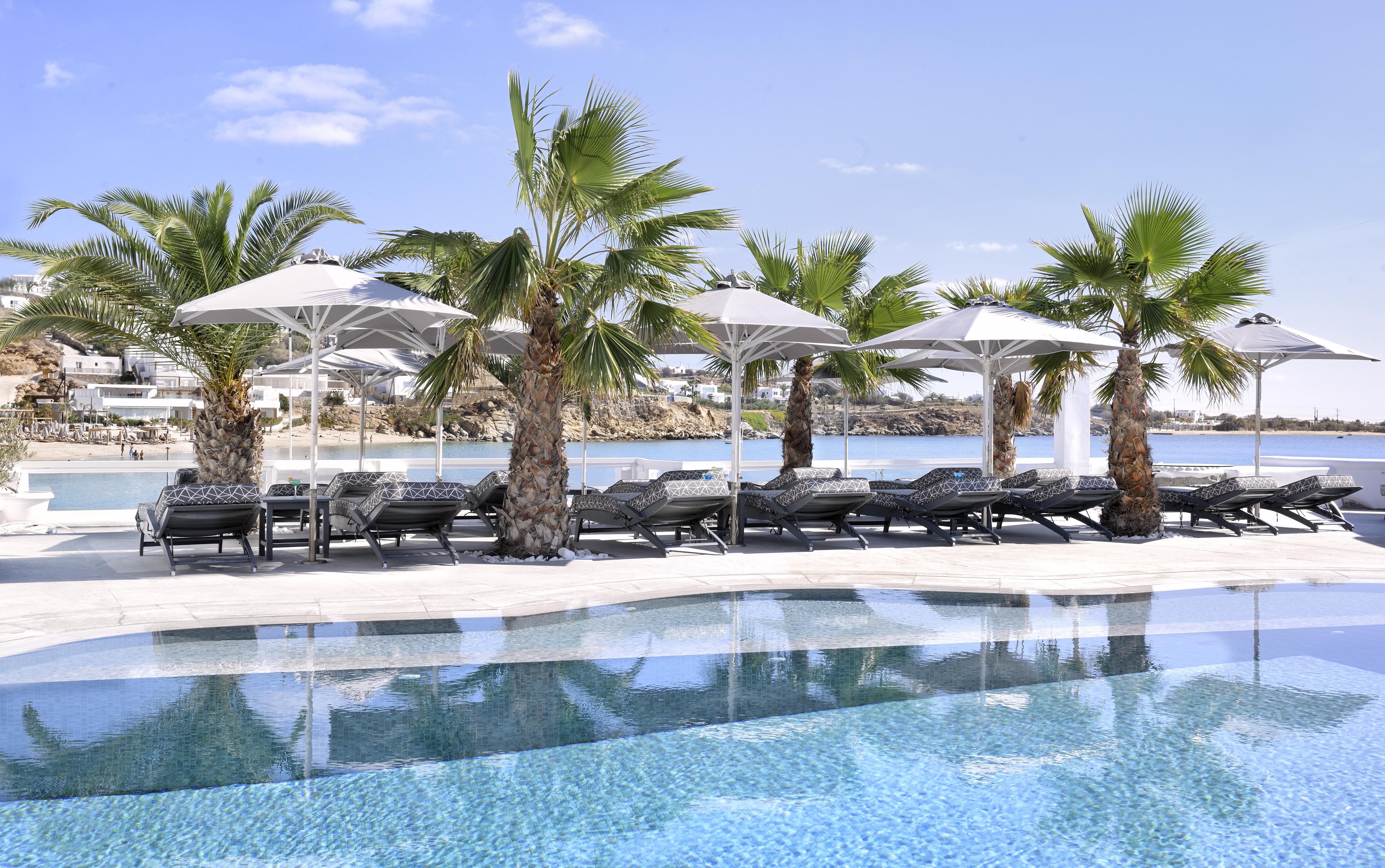 Petinos Beach Hotel Platys Gialos  Exteriör bild